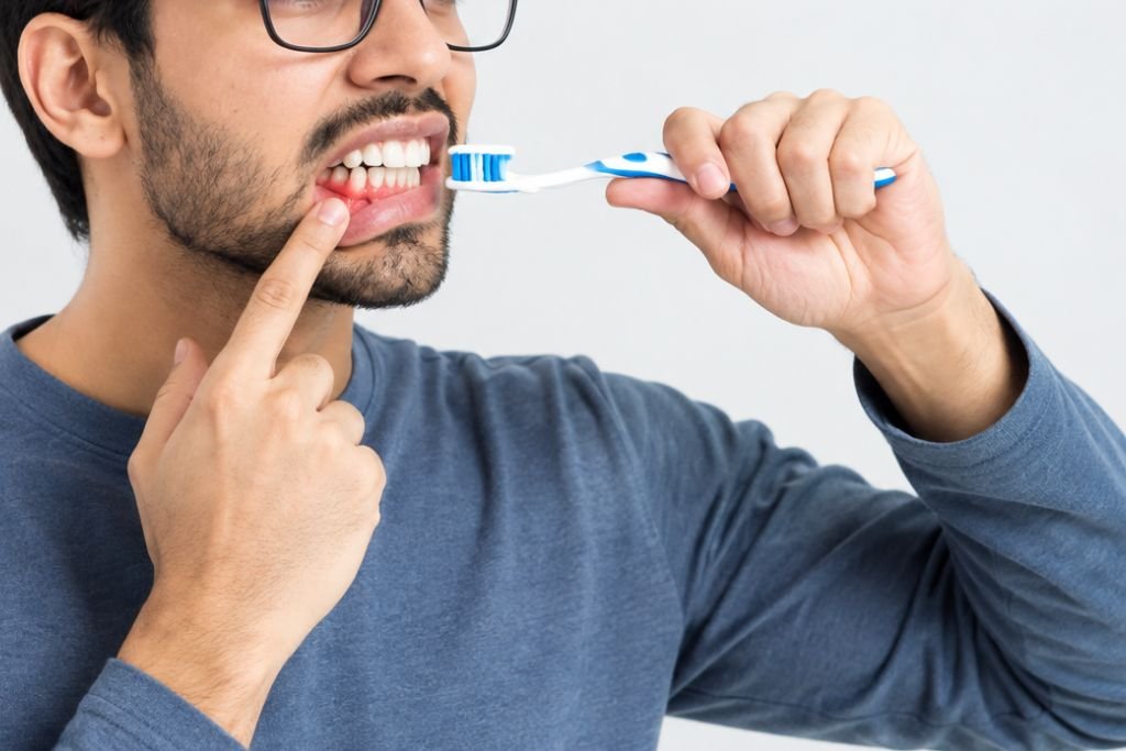 gums start bleeding after you brush your teeth